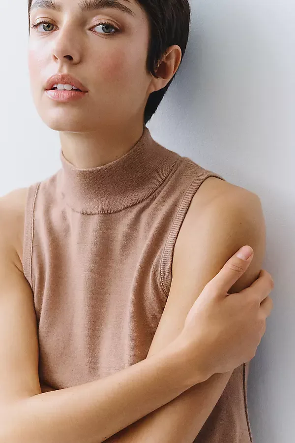 100% Cashmere Sleeveless Sweater by Anthropologie