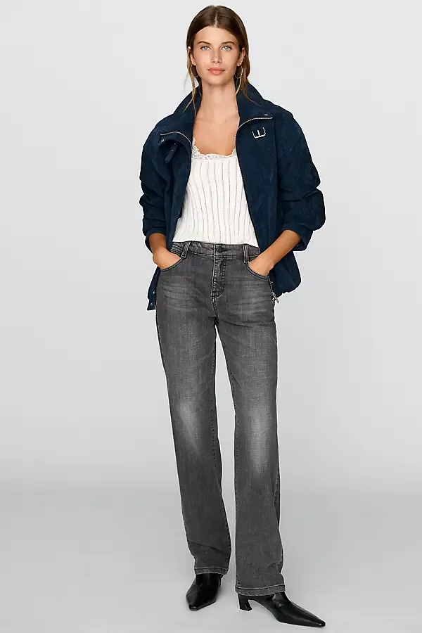 Wren Mid Rise Straight Leg Jeans by Pilcro