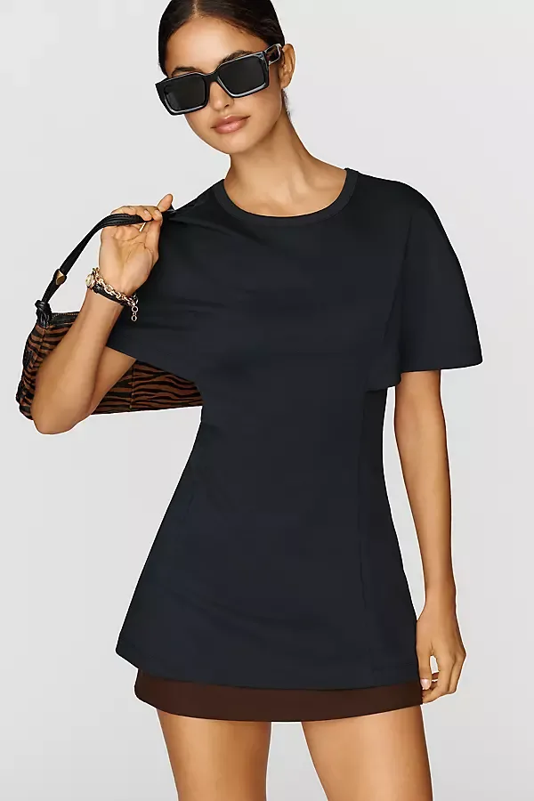 Maeve Structured Ponte Tunic Top by Anthropologie