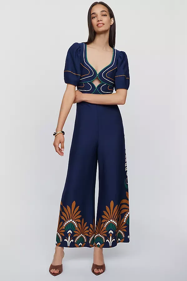 Farm Rio x Anthropologie Patterned Jumpsuit by FARM Rio