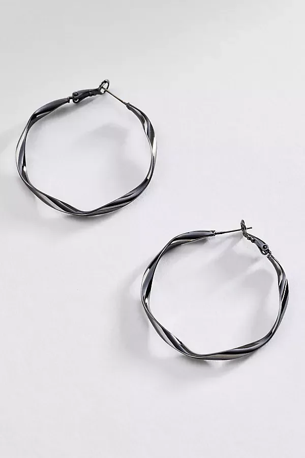 Hammered Hoop Earrings by Anthropologie