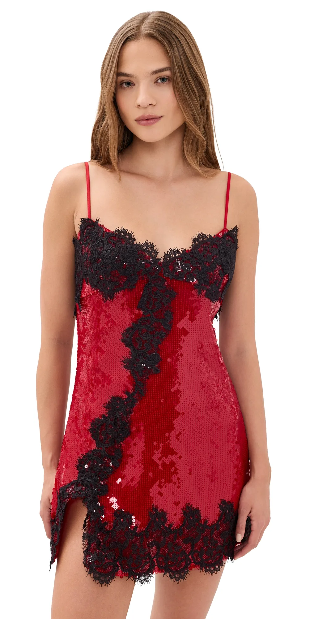 Alerie Sequin Mesh Mini Dress by Bardot