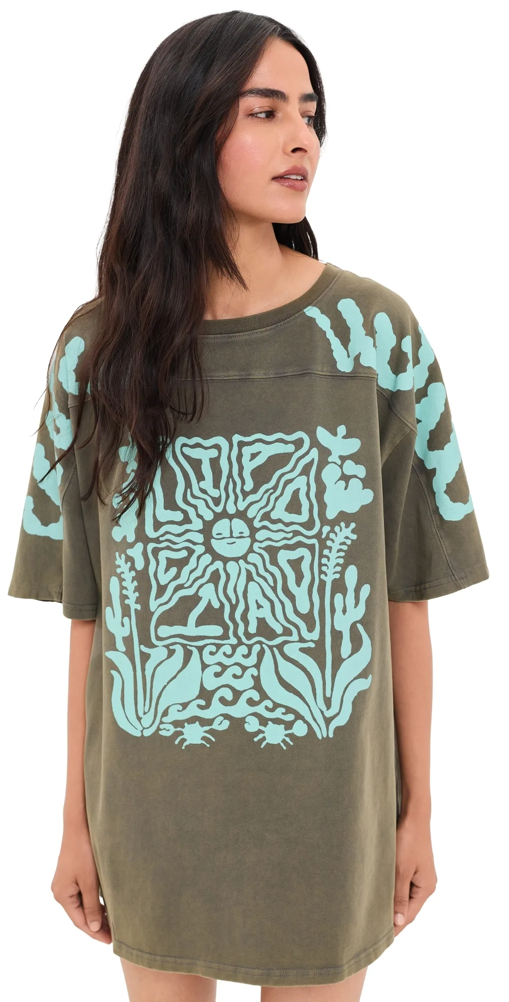 Coral Reef Tee Dress by Ciao Ciao Vacation