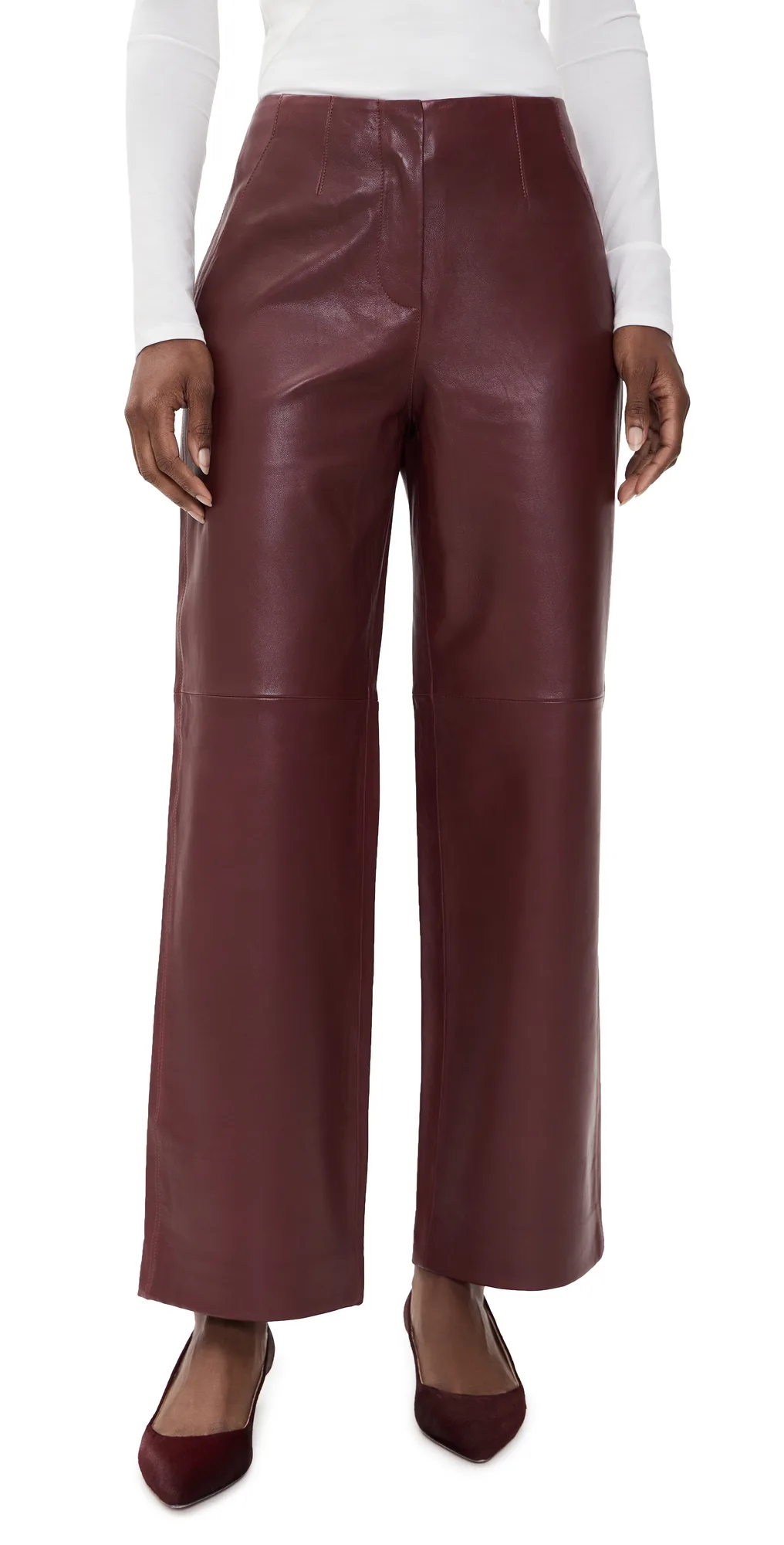 Weston Leather Pants by Tanya Taylor