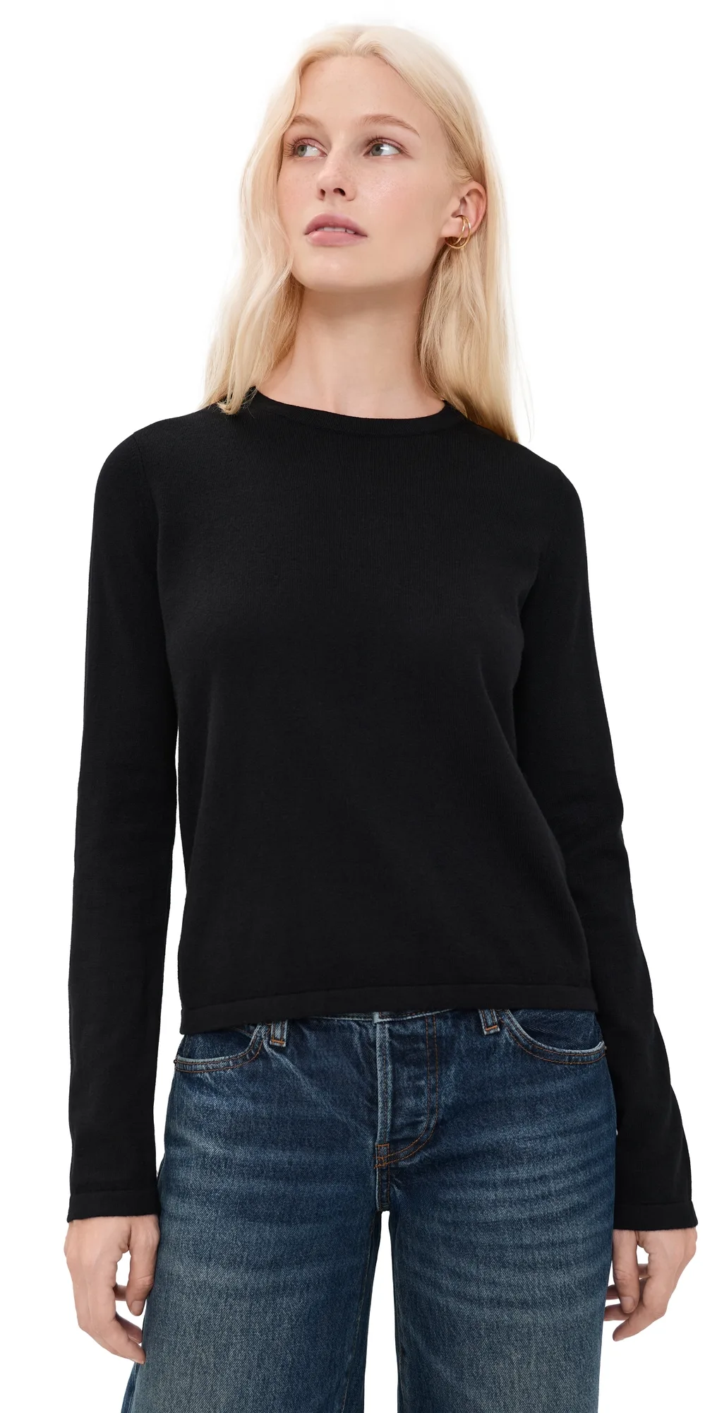 Cotton Cashmere Long Sleeve Tee by Rails