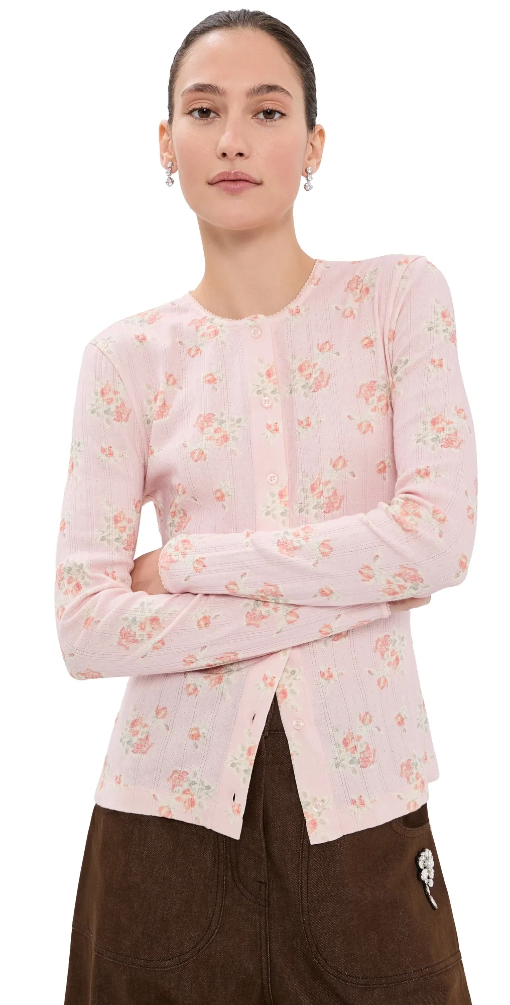 Pointelle Daisy Cardigan by Simone Rocha