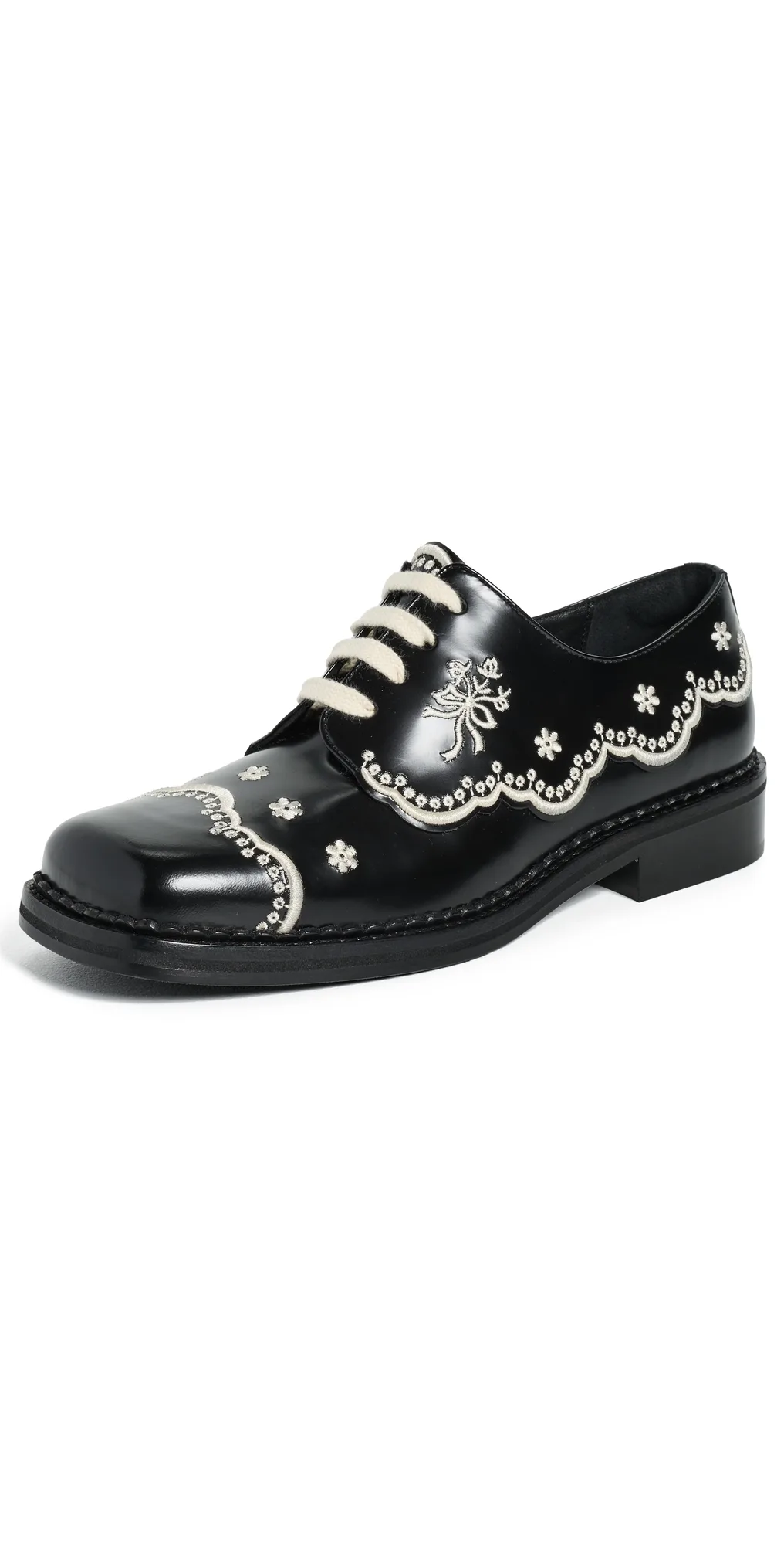 Floral Lace Brogues by Simone Rocha