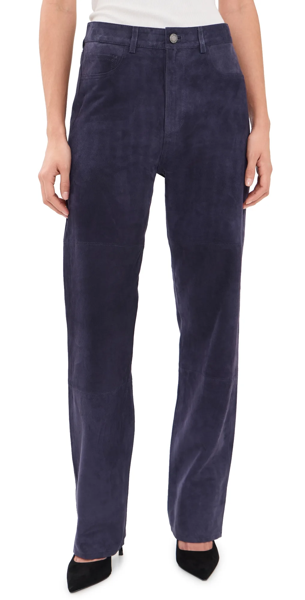 Daria Stovepipe High Rise Suede Pants by DL1961