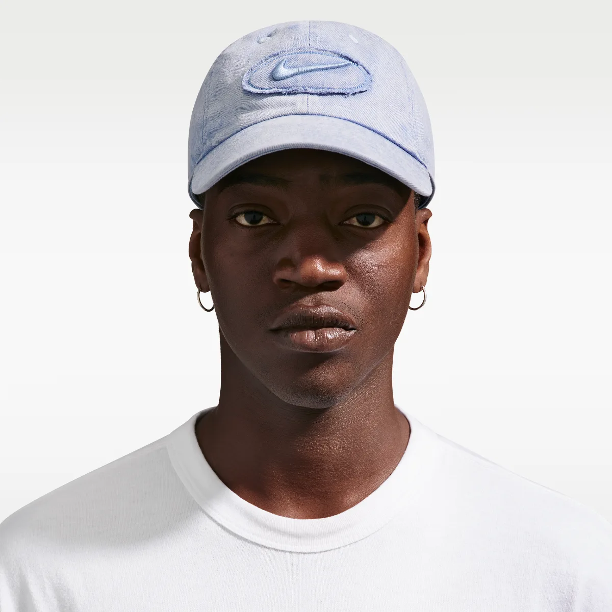 Club Unstructured Denim Patch Cap