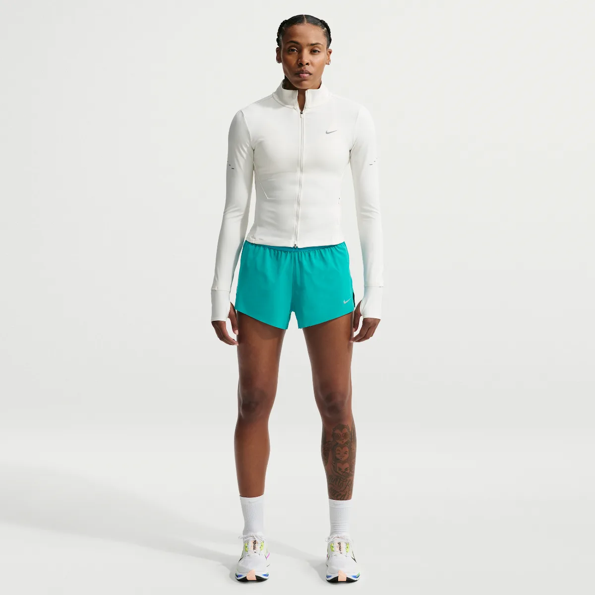 Swift Dri-FIT Mid-Rise 2.5 Brief-Lined Running Shorts by Nike