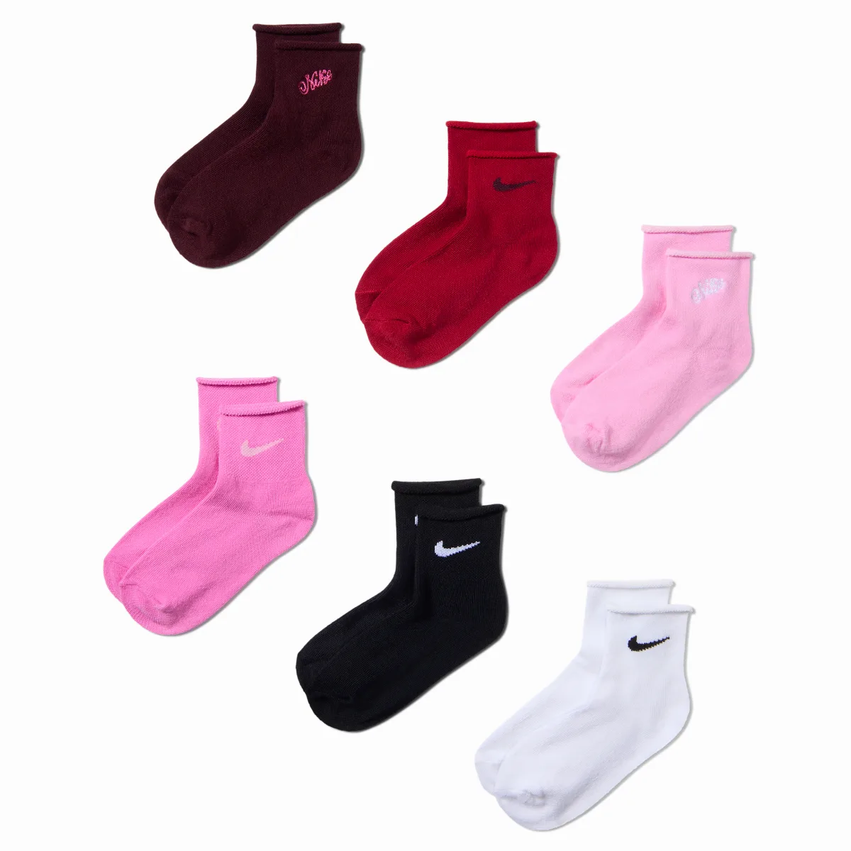 Rolled Welt Ankle Socks (6 Pairs) by Nike