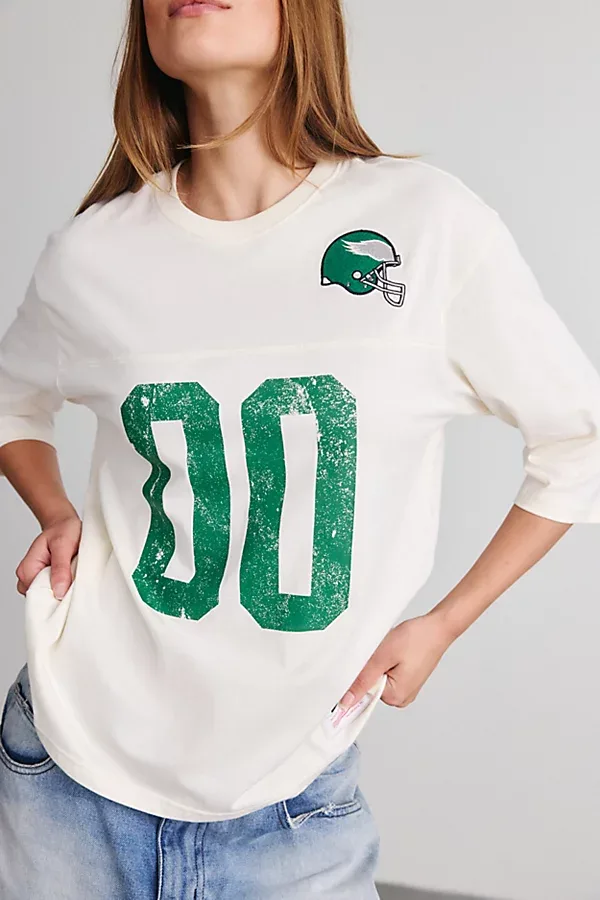 Retro Roots Oversized Half-Sleeve Tee by Mitchell & Ness