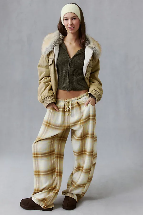 Night in Plaid Flannel PJ Pants by Out From Under