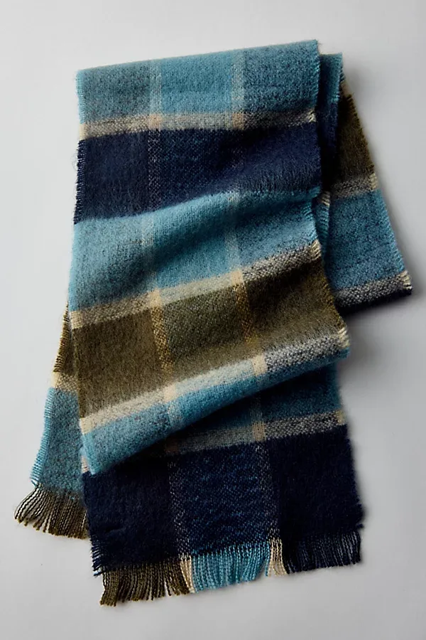 Brushed Plaid Scarf by Urban Outfitters