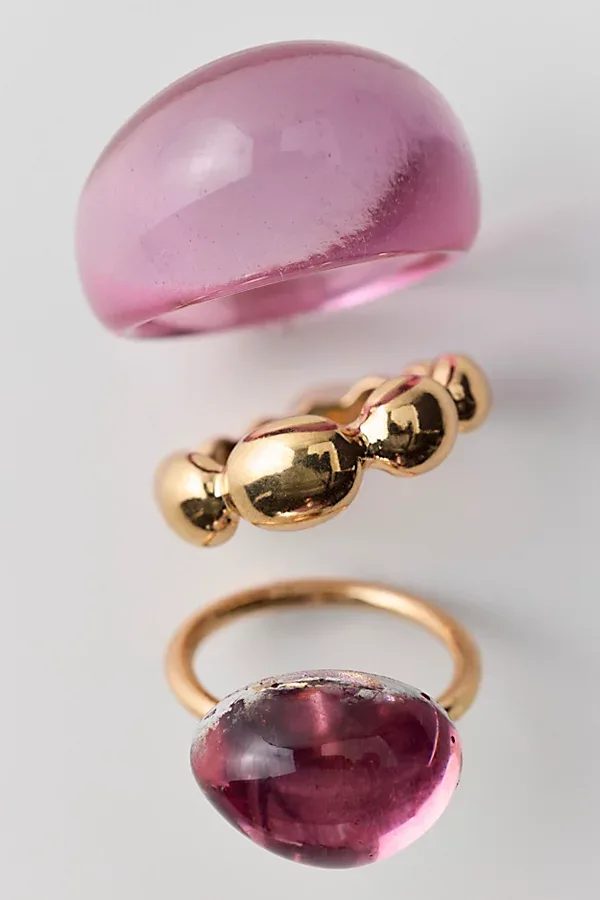 Elena Resin Rings Set