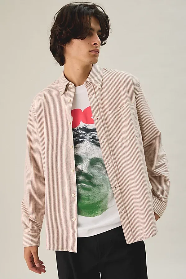 UO Relaxed Classic Oxford Shirt Top by Urban Outfitters