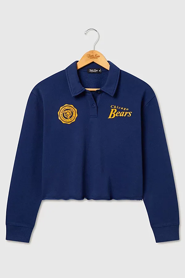 NFL Polo Crop Fleece Top by Junk Food