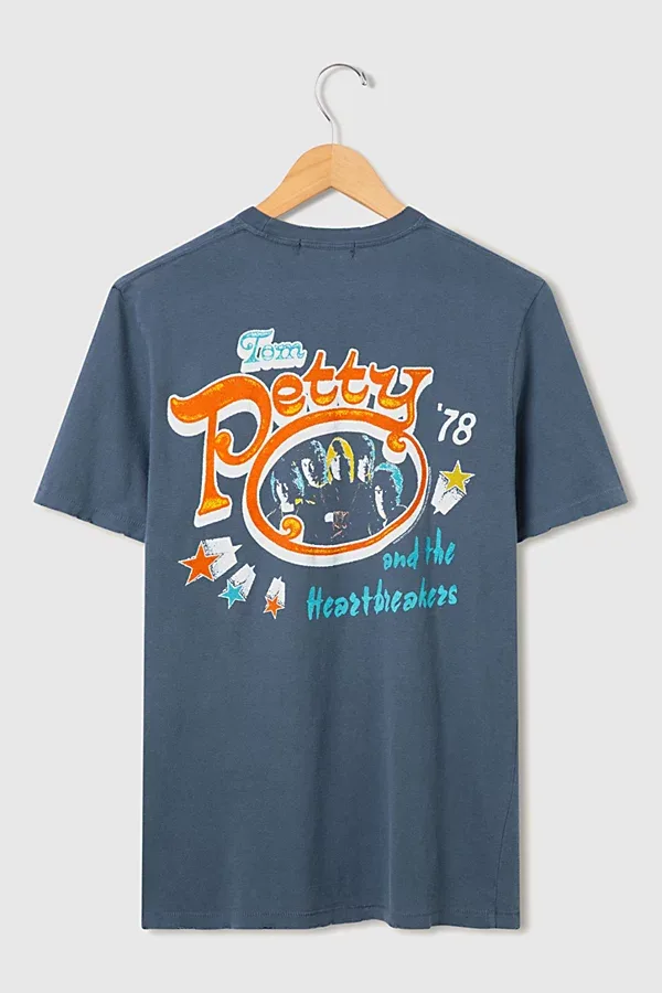 Tom Petty Stars Vintage Tee by Junk Food