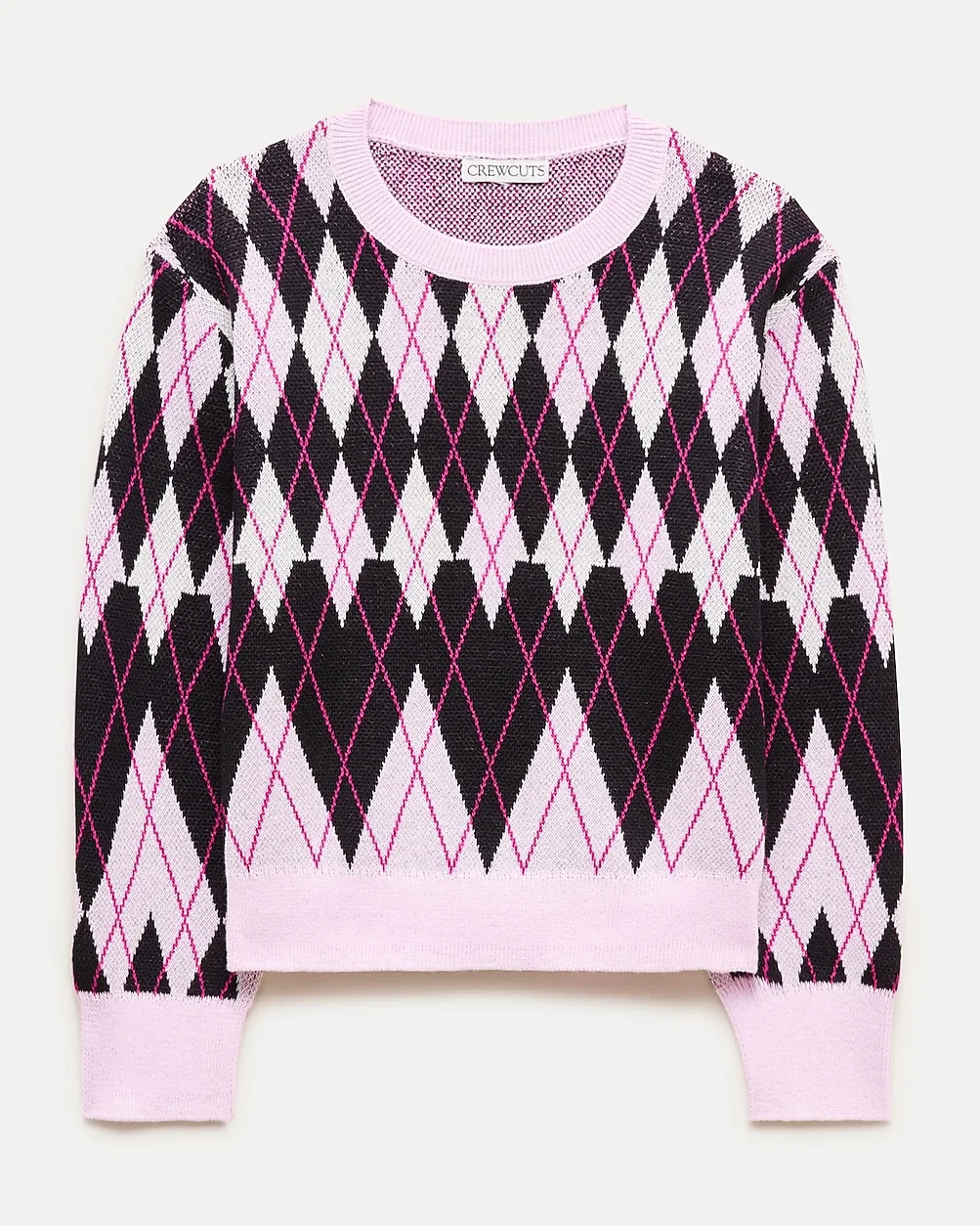 Heart Argyle Crewneck Sweater by J.Crew