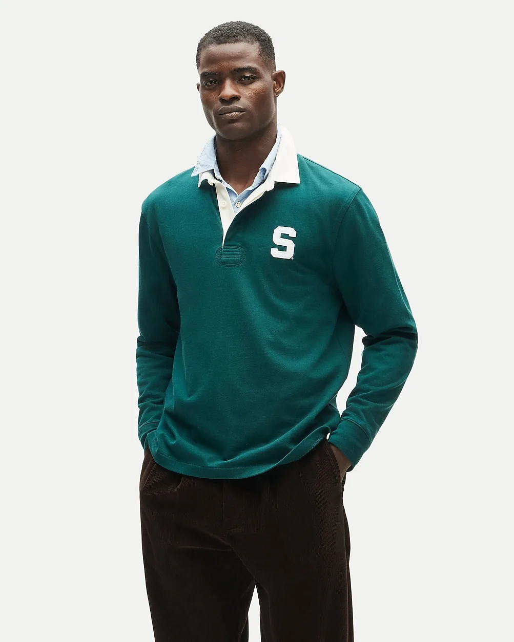 47 x J.Crew Michigan State Rugby Shirt by J.Crew