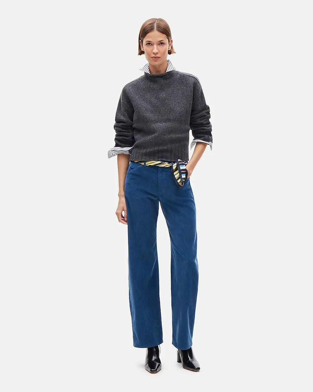 Zoe Barrel Pant in Stretch Corduroy by J.Crew