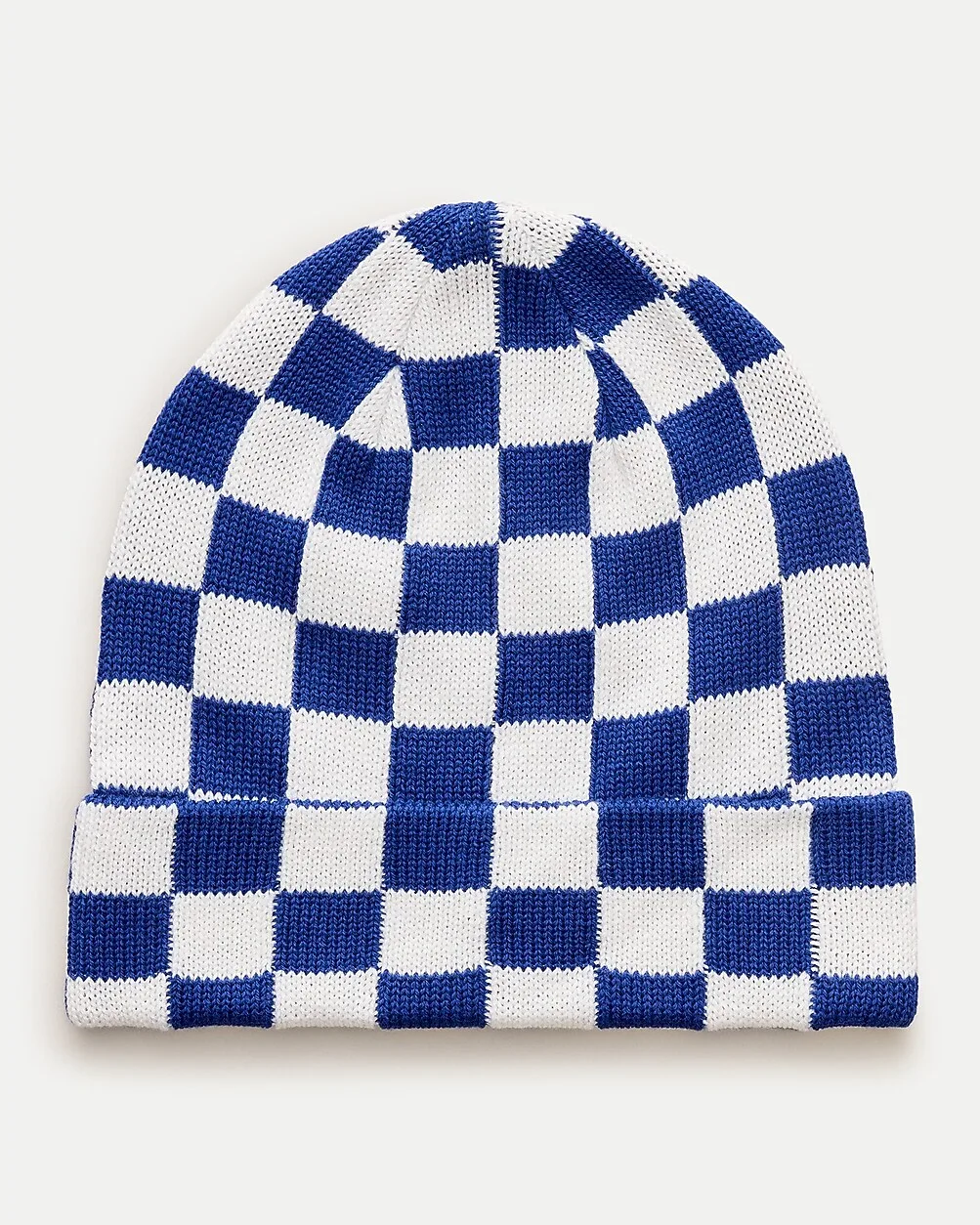 Intarsia-Knit Beanie in Check by J.Crew
