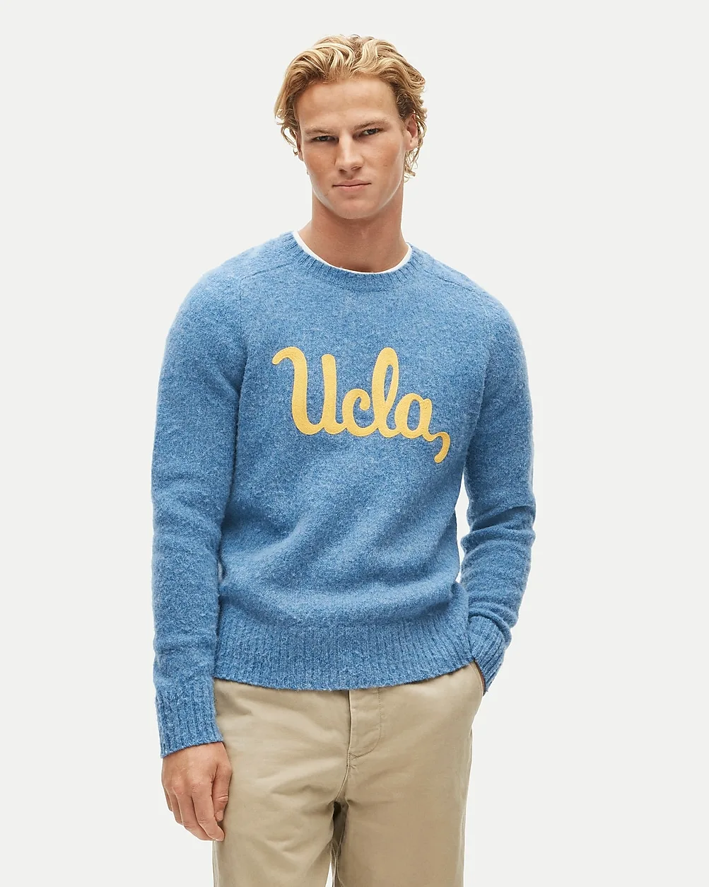 47 x J.Crew Brushed Wool UCLA Sweater by J.Crew