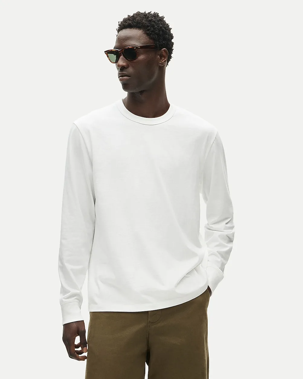 Wallace & Barnes Heritage-Weight Cotton Long-Sleeve T-Shirt by J.Crew