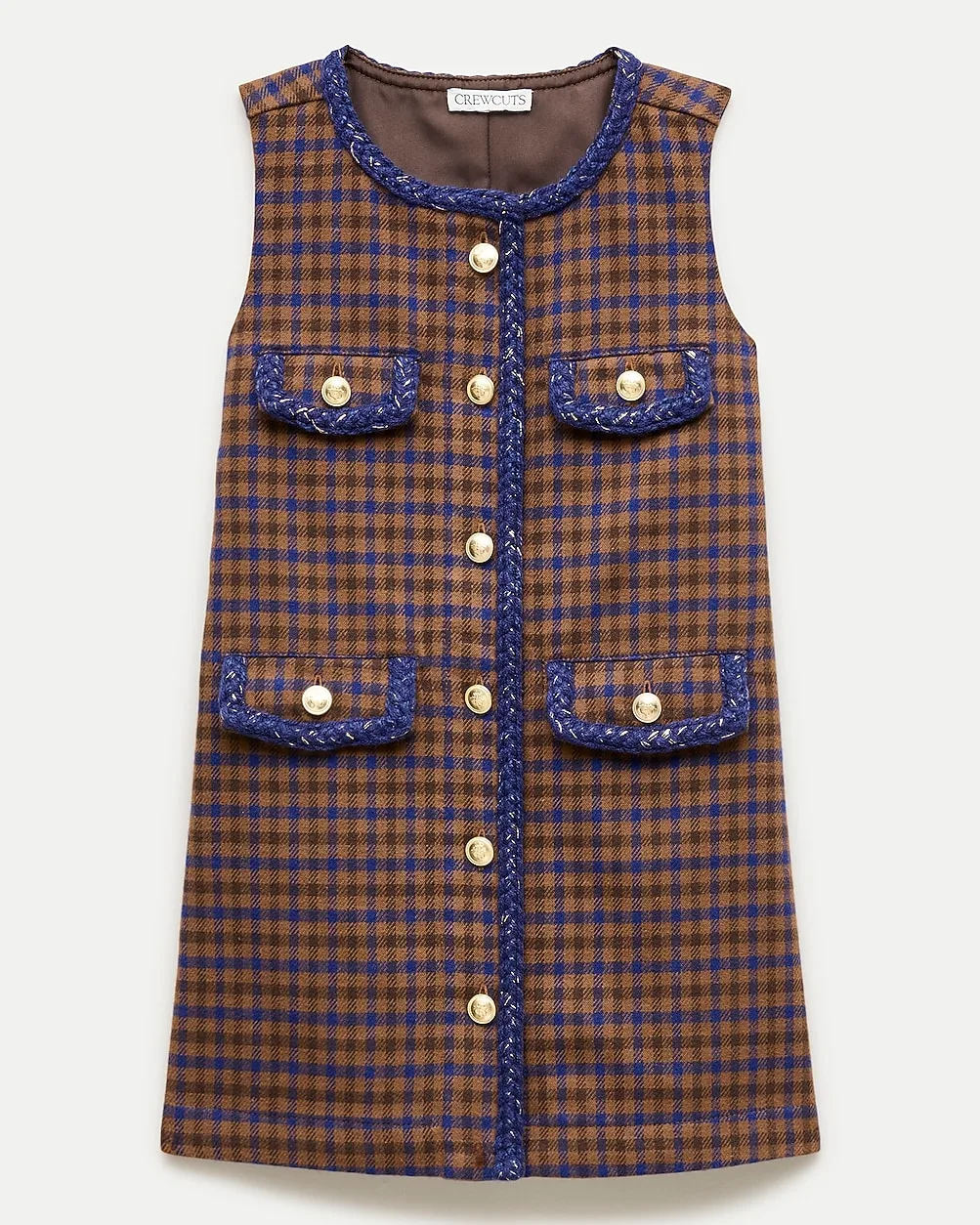 Pinafore Dress in Houndstooth by J.Crew