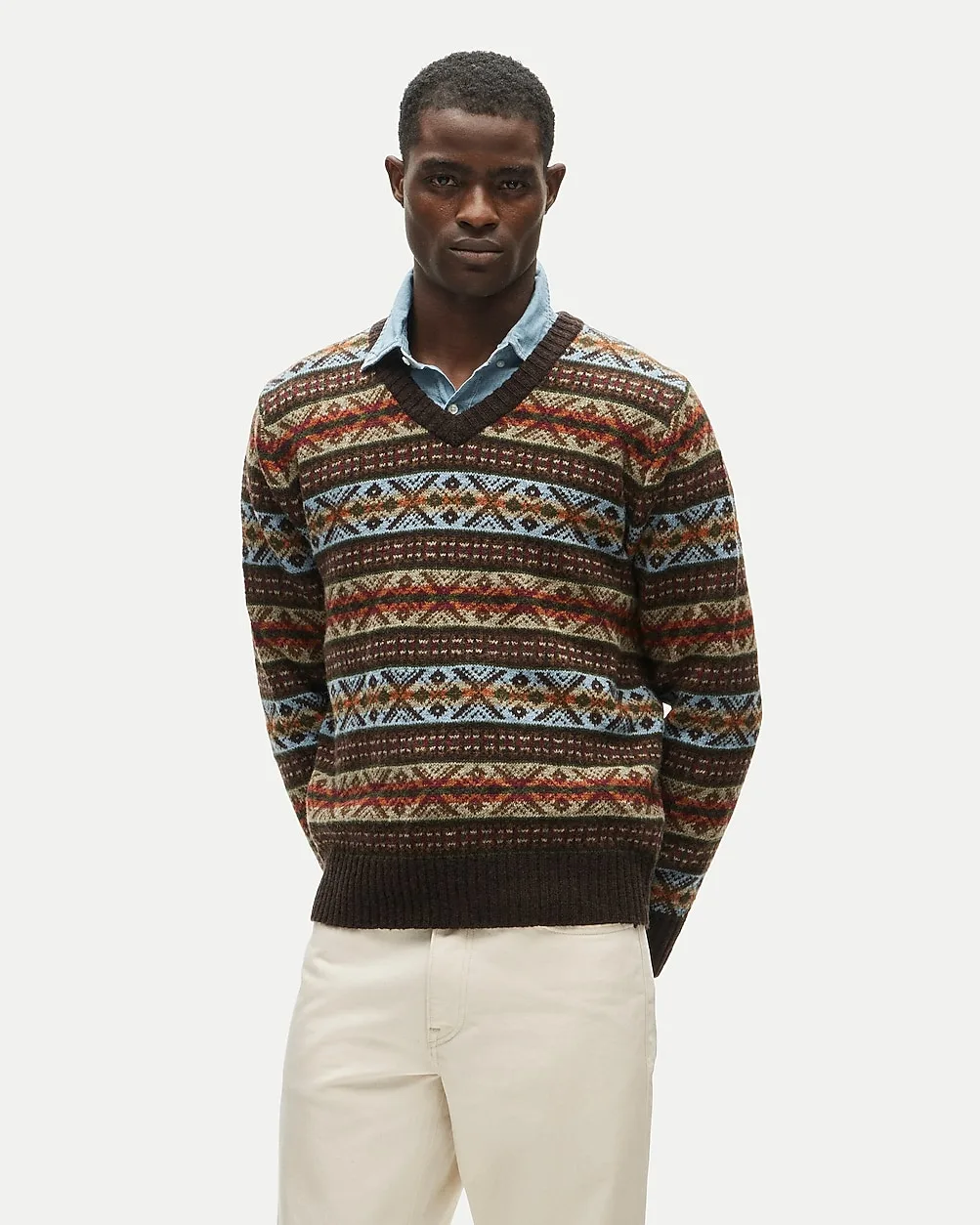 V-Neck Sweater in Wool by J.Crew