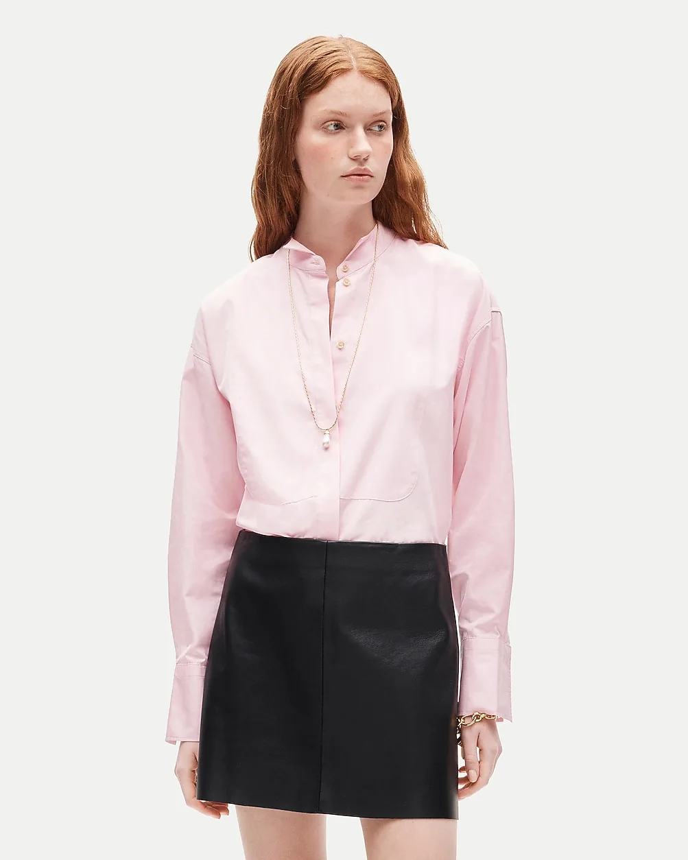 Fairfax Mini Skirt in Leather by J.Crew