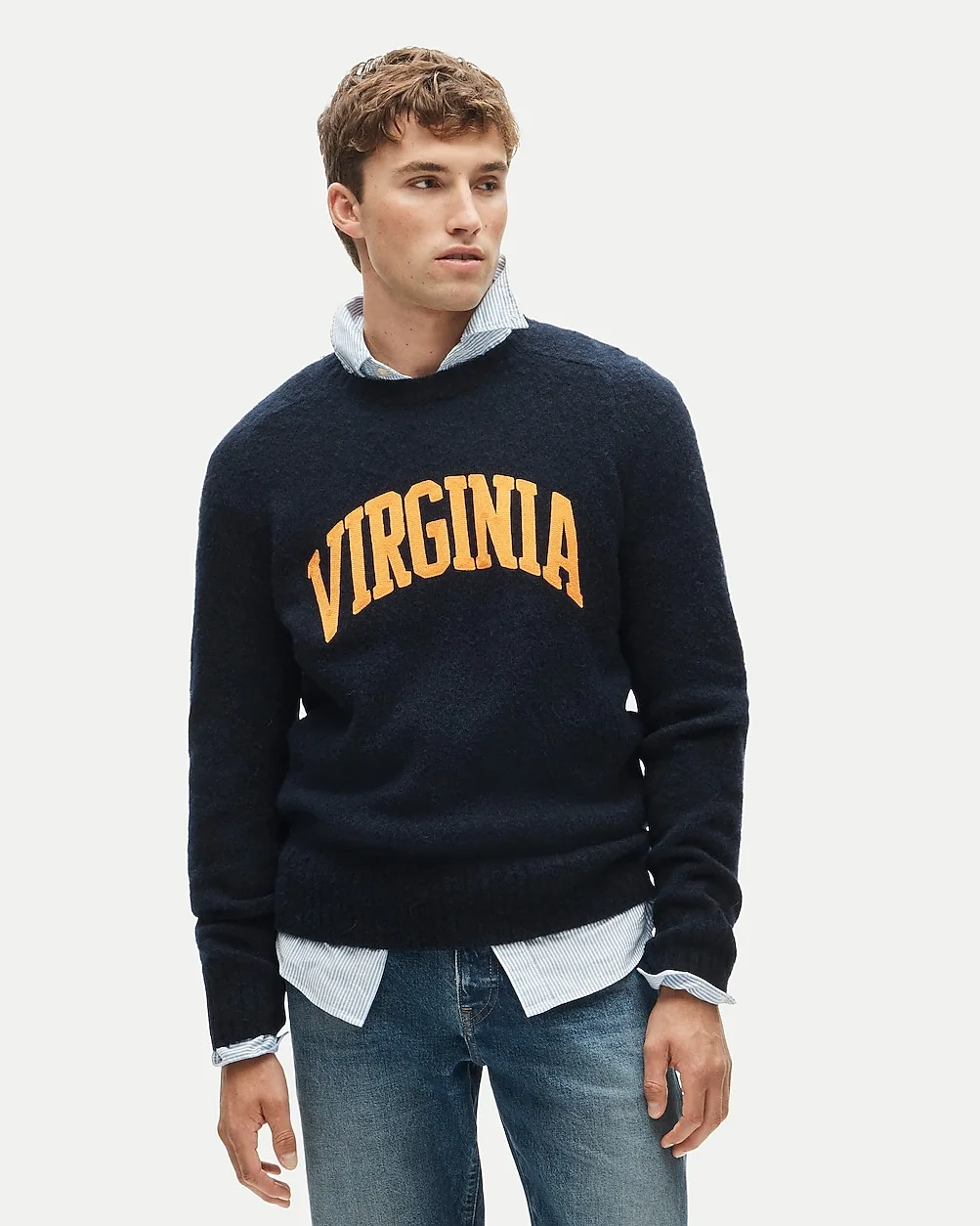 47 x J.Crew Brushed Wool Virginia Sweater by J.Crew