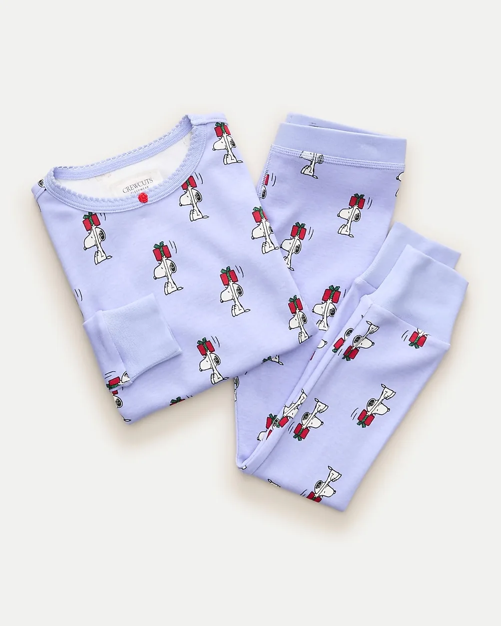 Peanuts x Crewcuts Long-Sleeve Cotton Pajama Set by J.Crew