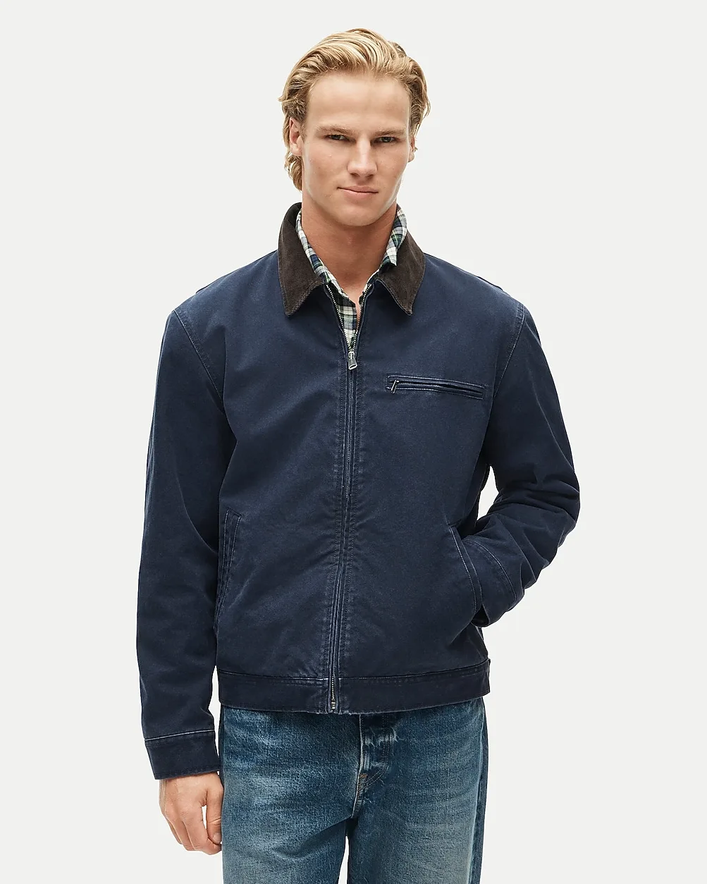 Wallace & Barnes Lined Canvas Work Jacket