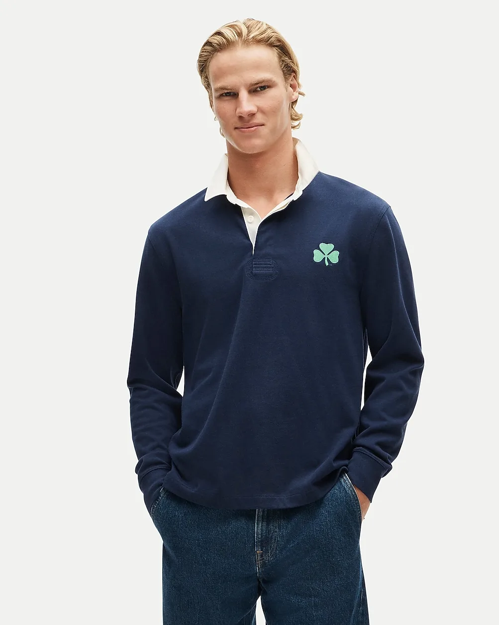 47 x J.Crew Notre Dame Rugby Shirt