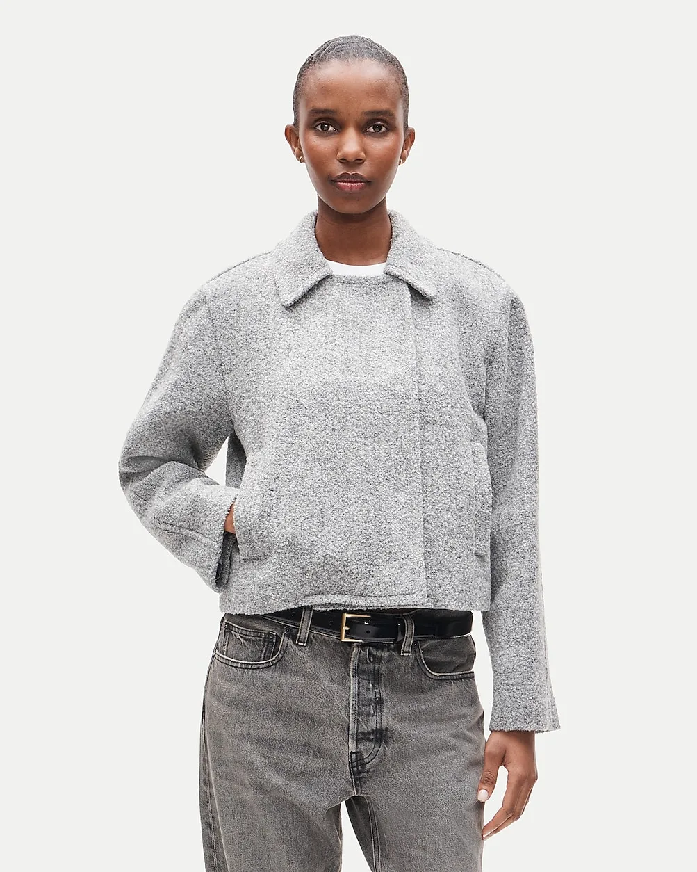 Double-Breasted Jacket in Boucl by J.Crew