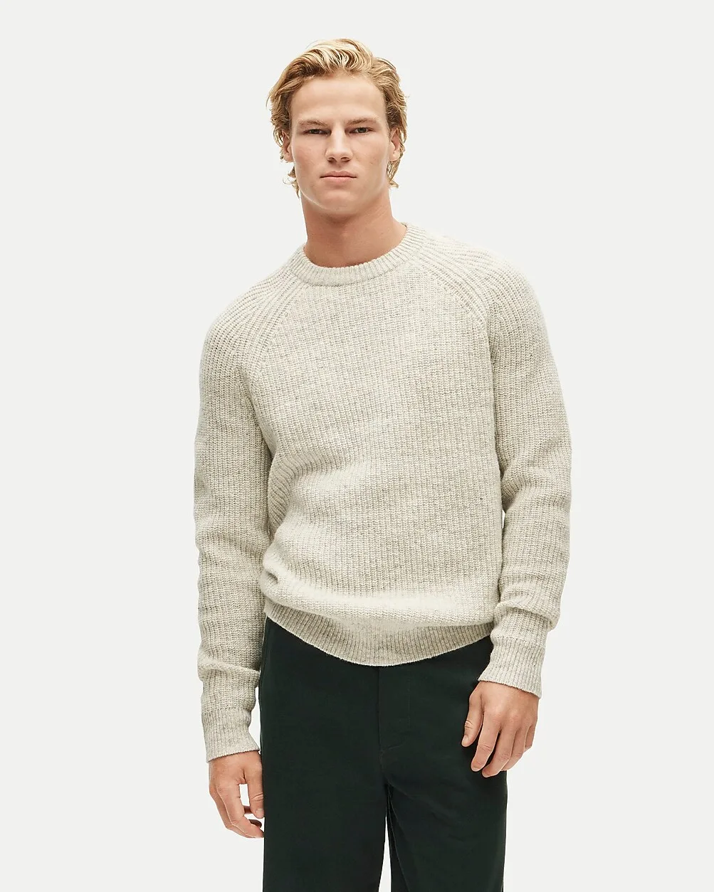 Wallace & Barnes Raglan-Sleeve Sweater in Wool by J.Crew