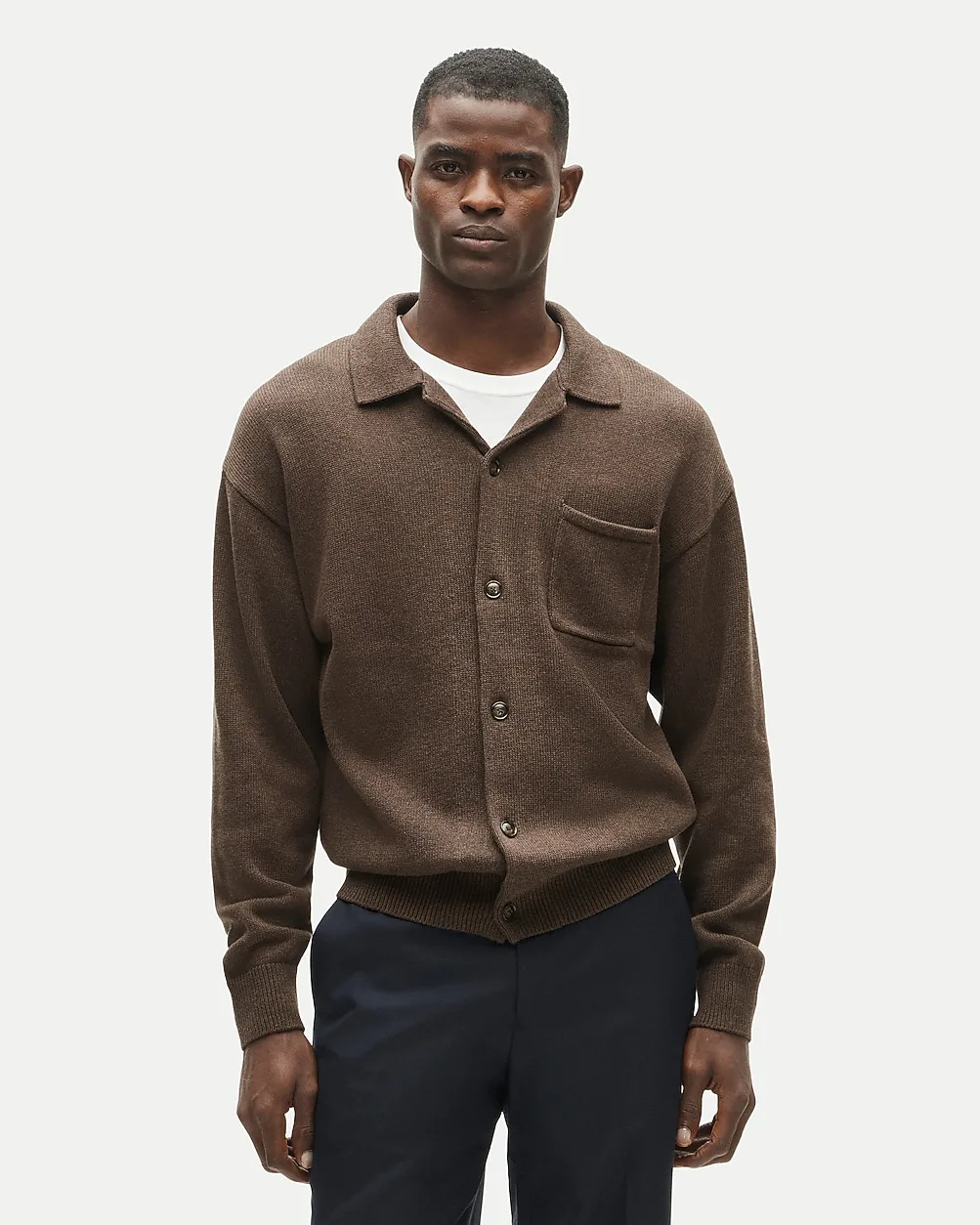 Heritage Cotton Polo Cardigan Sweater