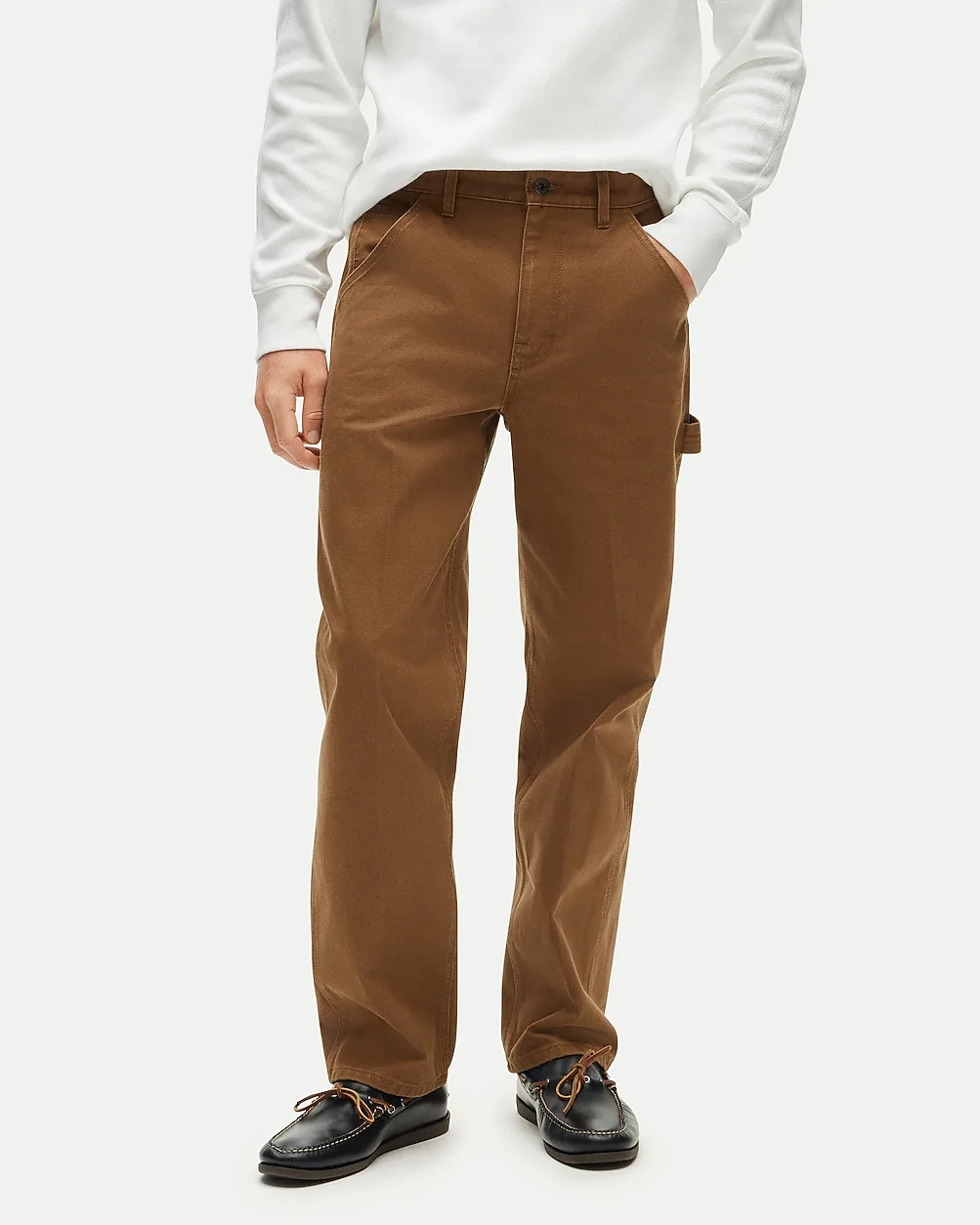 Wallace & Barnes Creased Carpenter Pant in Canvas