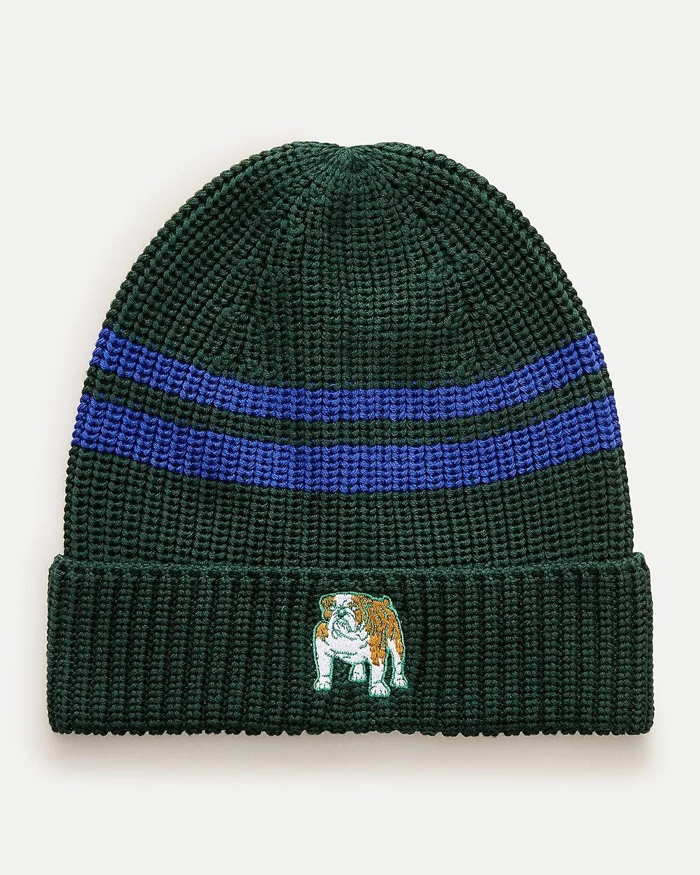 Beanie with Bulldog Patch by J.Crew