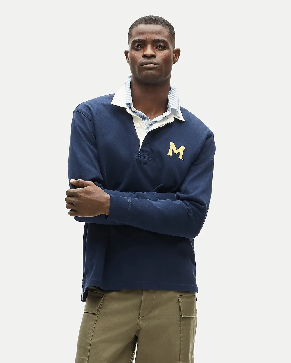 47 x J.Crew Michigan Rugby Shirt by J.Crew