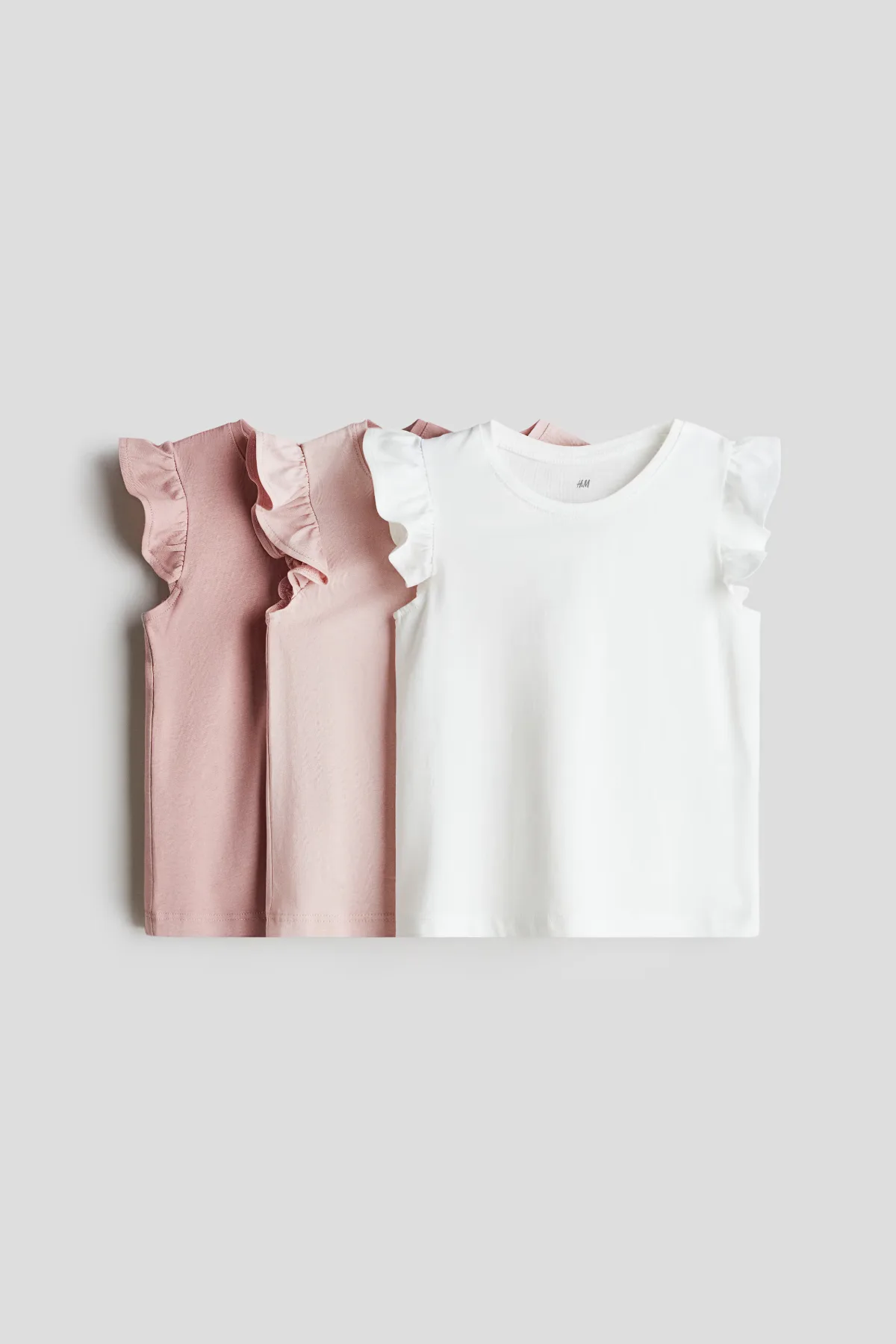 3-Pack Flutter-Sleeved Tops by H&M