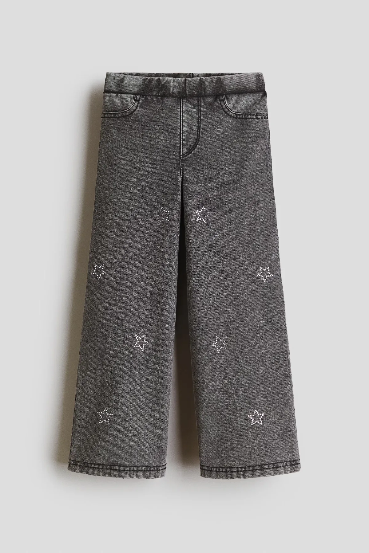 Wide Denim-Look Jeggings by H&M