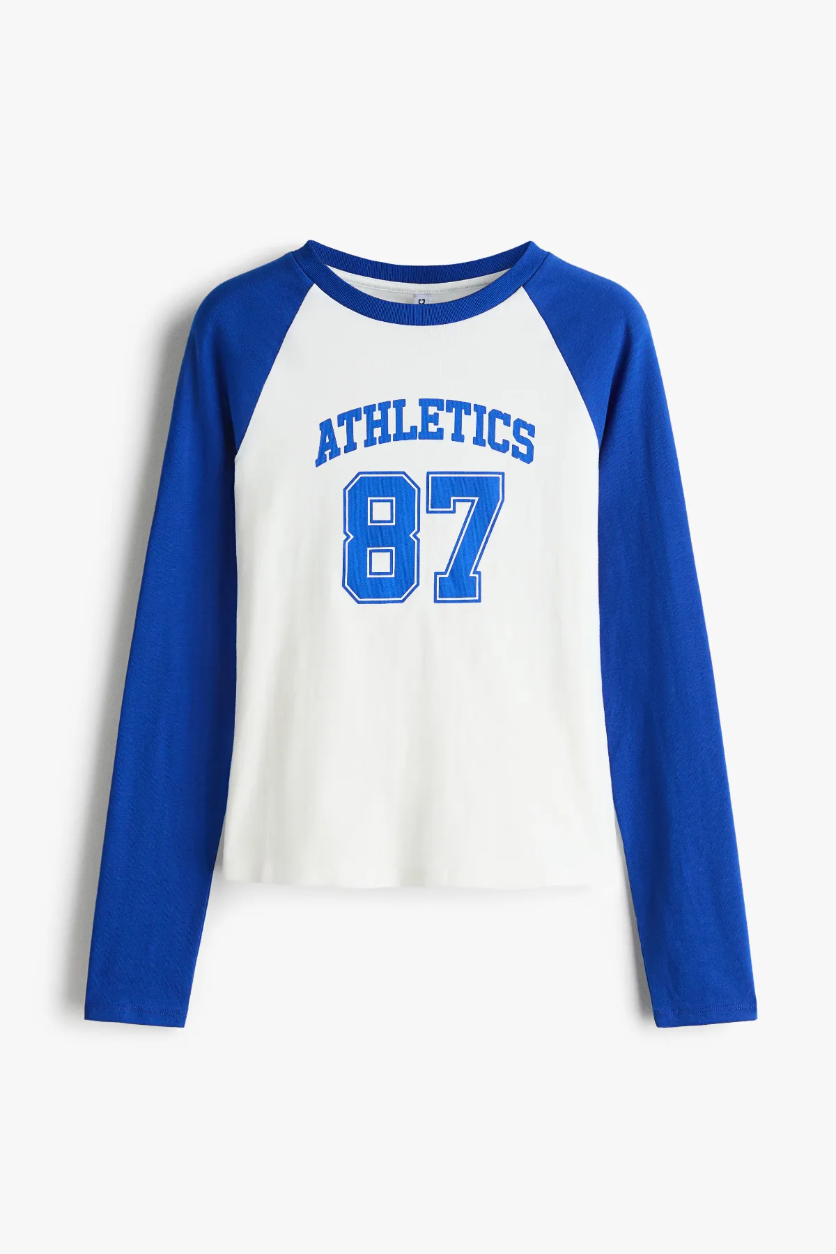 Raglan-Sleeved Printed Top by H&M