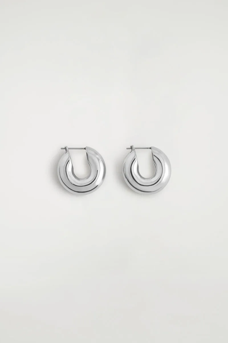 Mini Chunky Hoop Earrings by COS