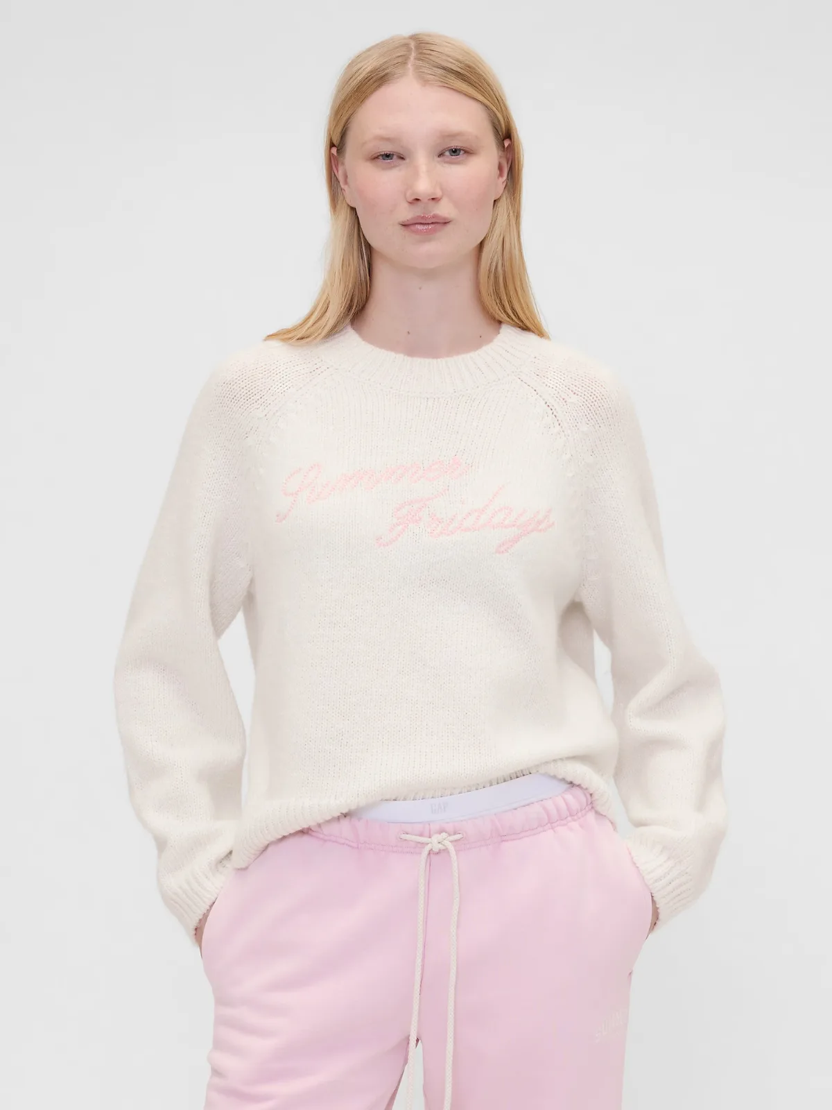 Summer Fridays Oversized Logo Sweater by Gap