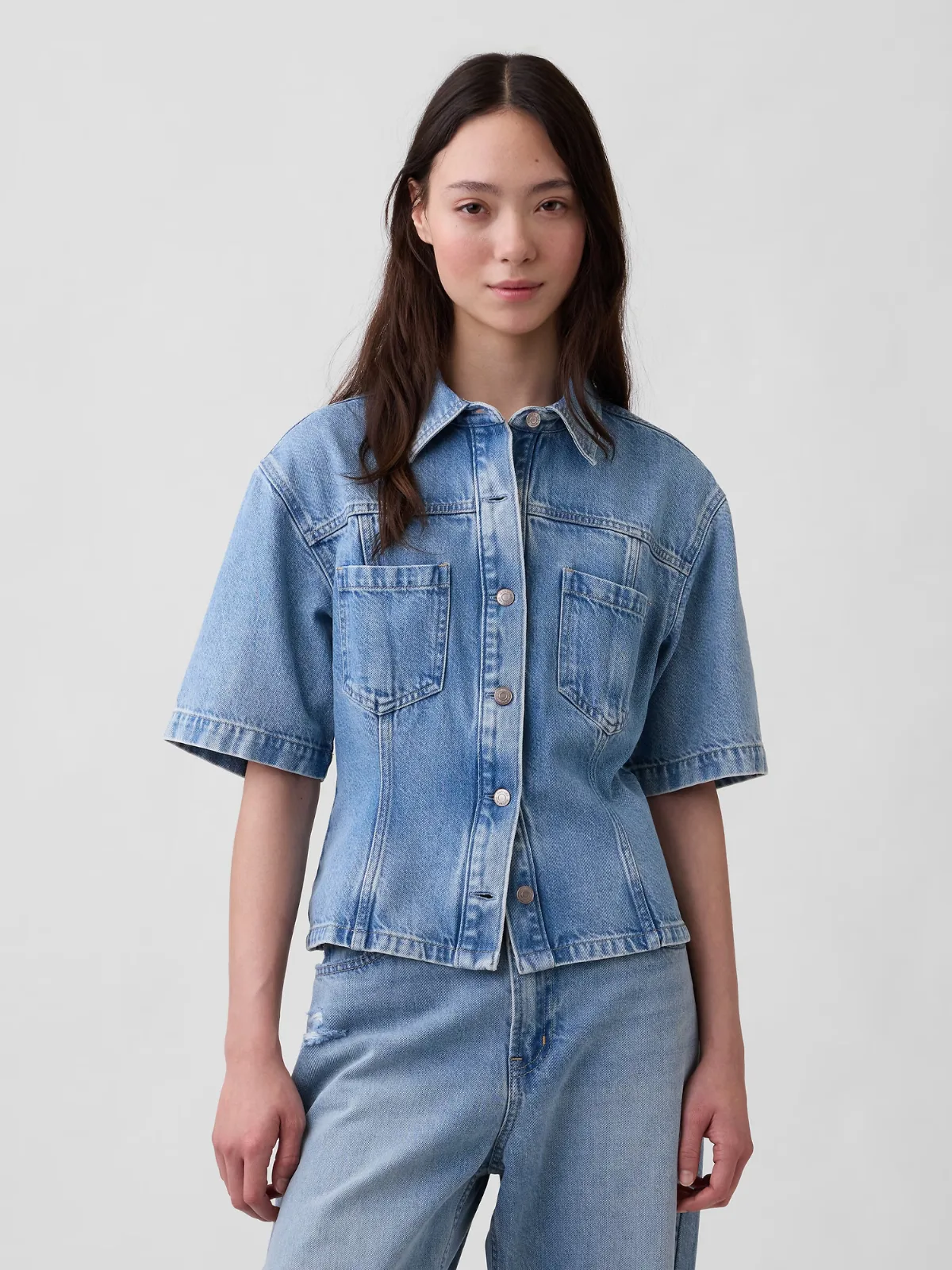 UltraSoft Denim Pocket Shirt by Gap