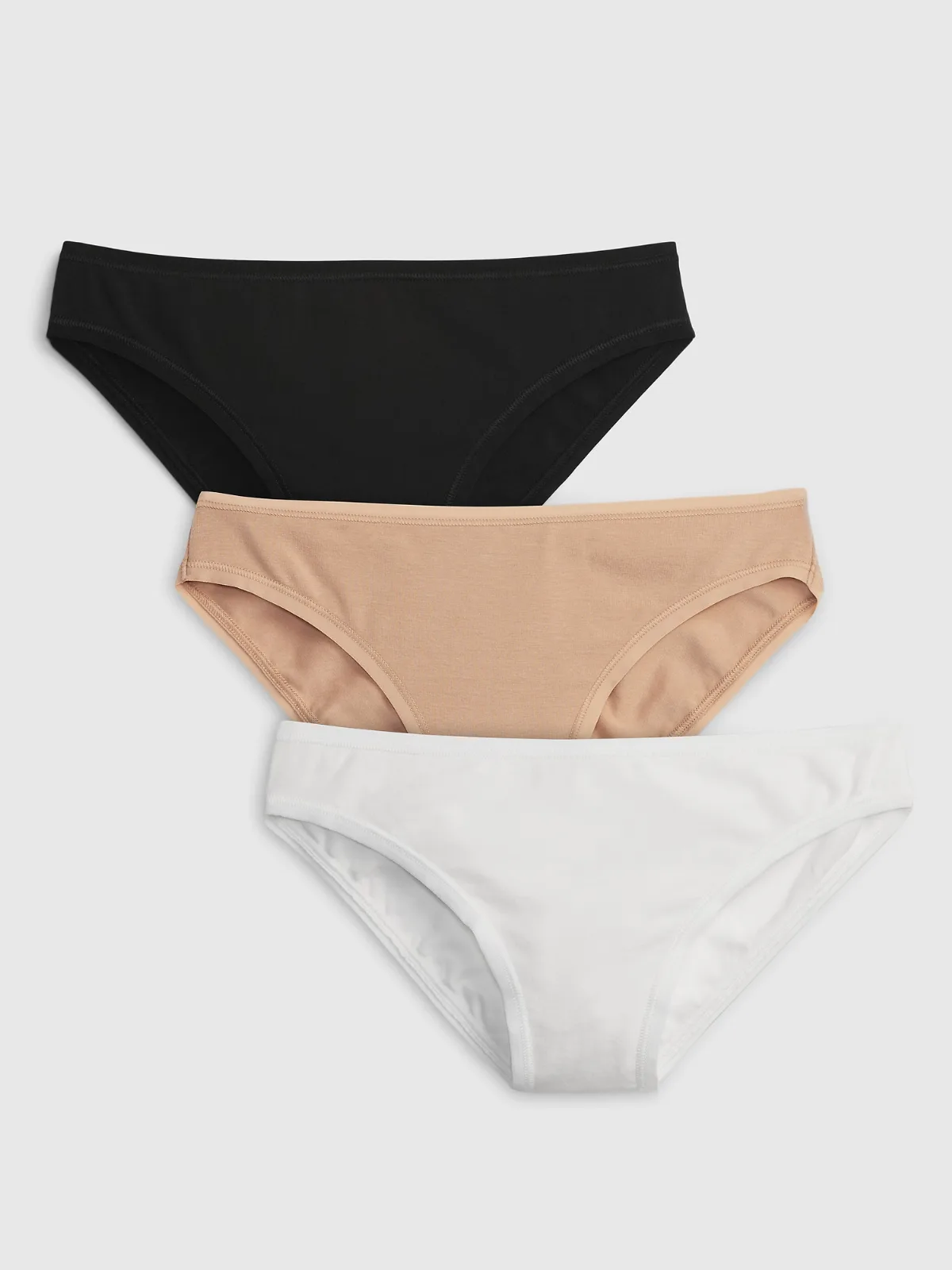 Organic Stretch Cotton Bikini Brief (3-Pack) by Gap
