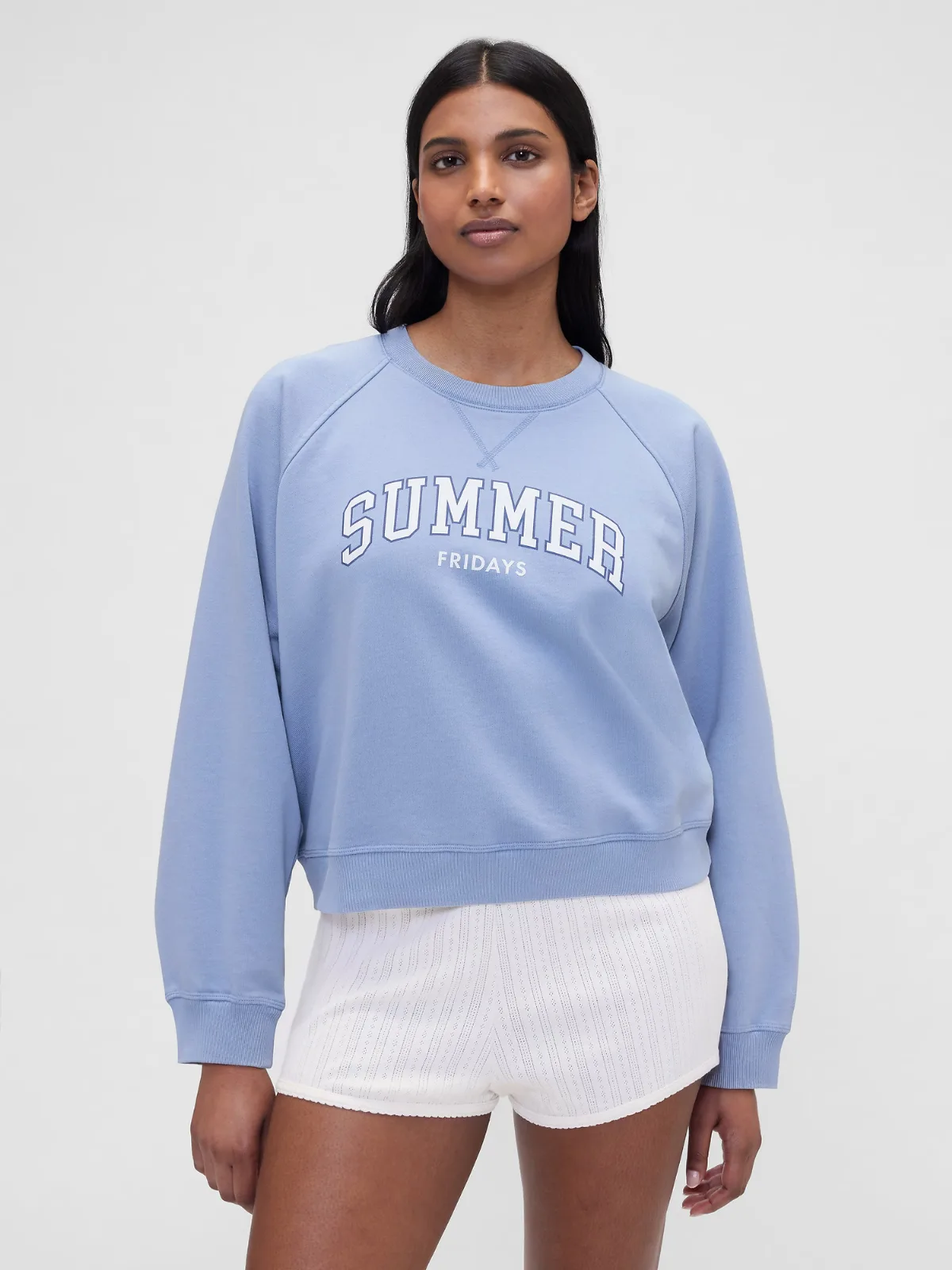 Summer Fridays Oversized Raglan Logo Sweatshirt by Gap