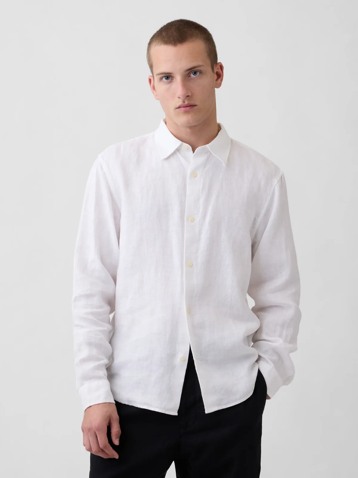 100% Linen Relaxed Shirt by Gap